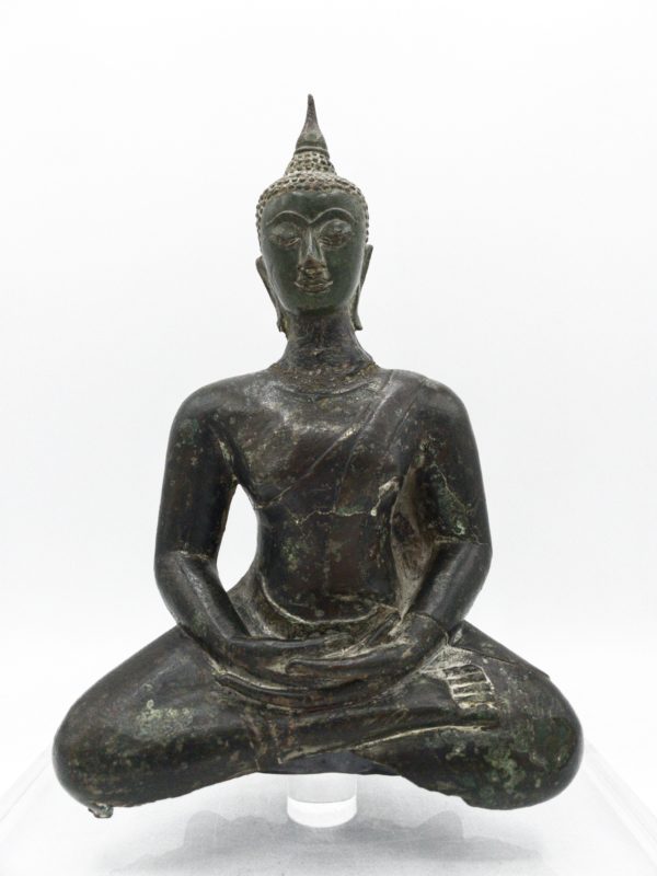 Bronze de buddha en méditation, période Ayutthaya (15/16 ème siècle)