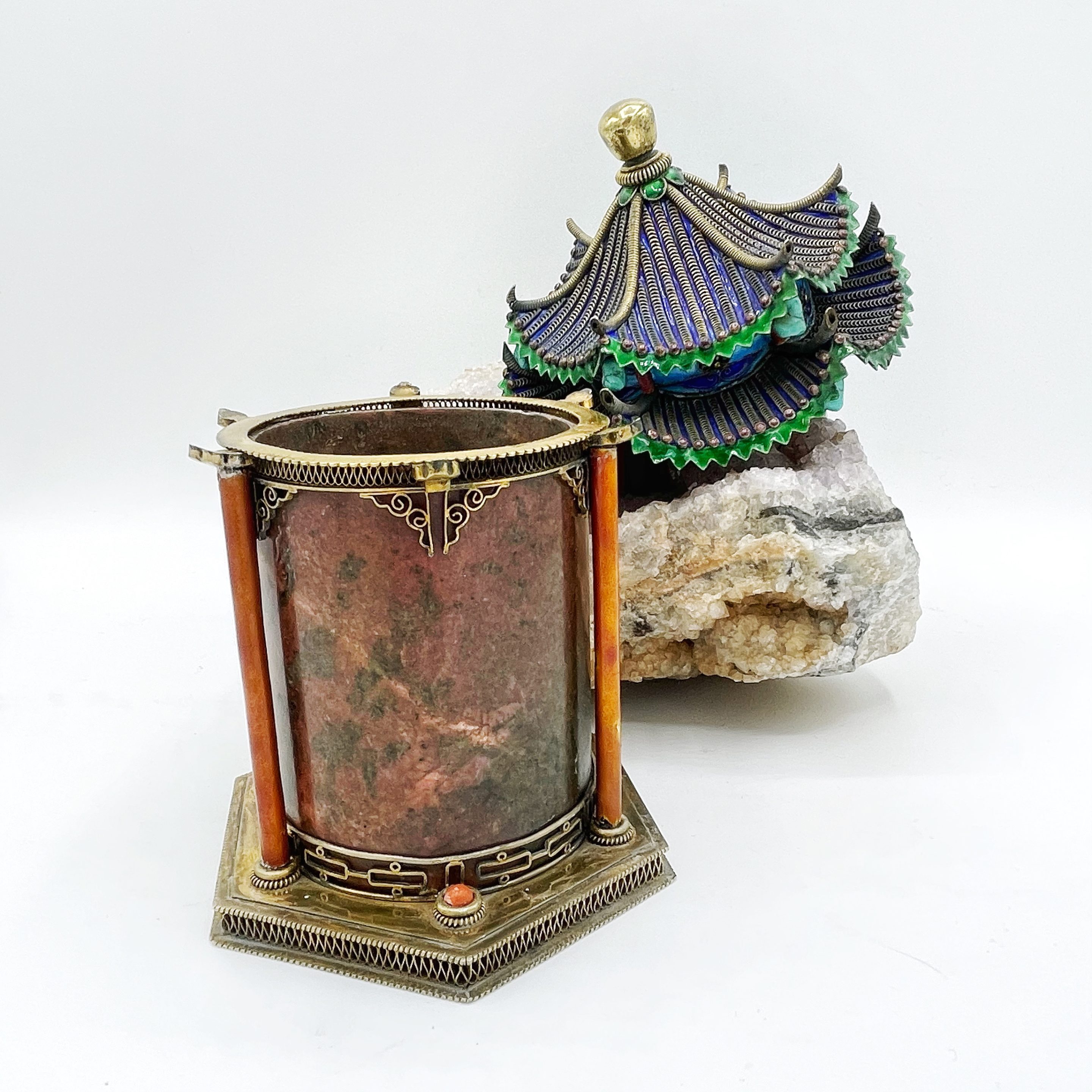 Chinese Tea Caddy Republic Period 1930 Mga Gallery Art Collector