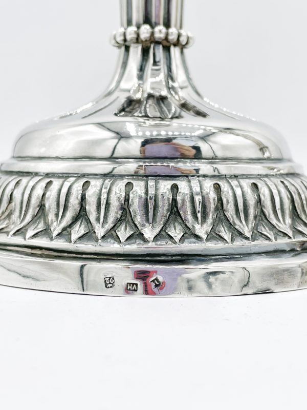 Mga-gallery-Paire de bougeoirs en argent d'Anvers, 1792